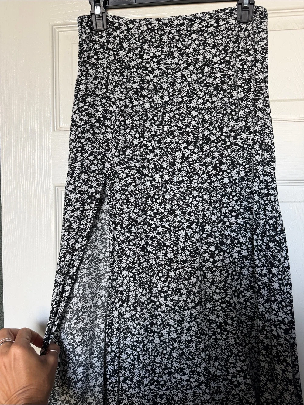 Floral midi skirt